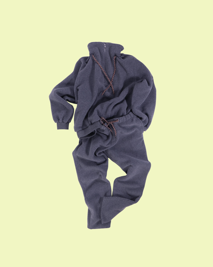 FUMIKA UCHIDA / DOUBLE FACED FLEECE PANTS / TOP GREY