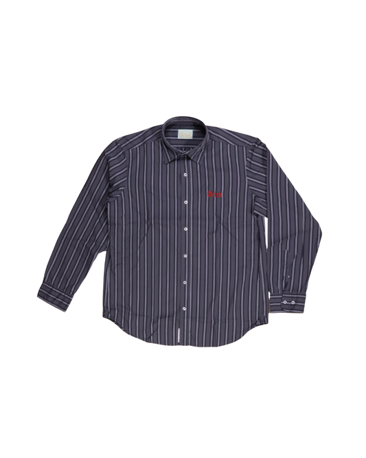 Aries / GRUNGE STRIPE LS SHIRT / GREY