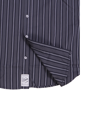 Aries / GRUNGE STRIPE LS SHIRT / GREY