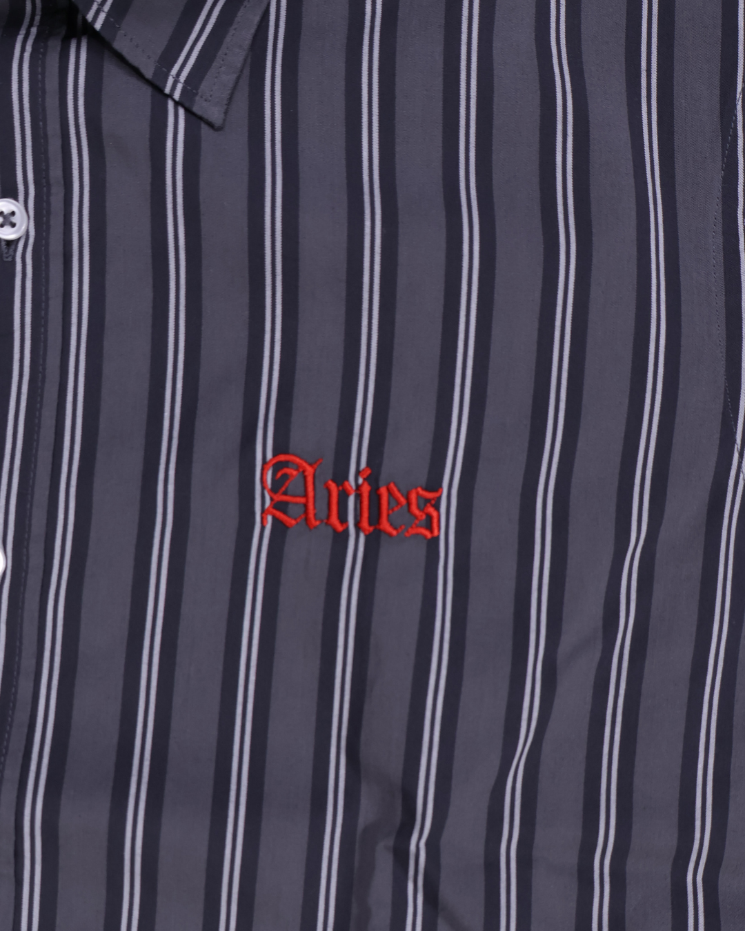 Aries / GRUNGE STRIPE LS SHIRT / GREY