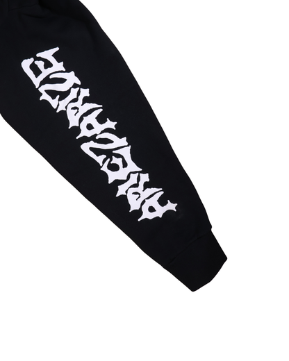 Aries / MEOW EMBROIDERED HOODIE / BLACK