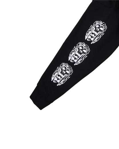 Aries / MEOW EMBROIDERED HOODIE / BLACK
