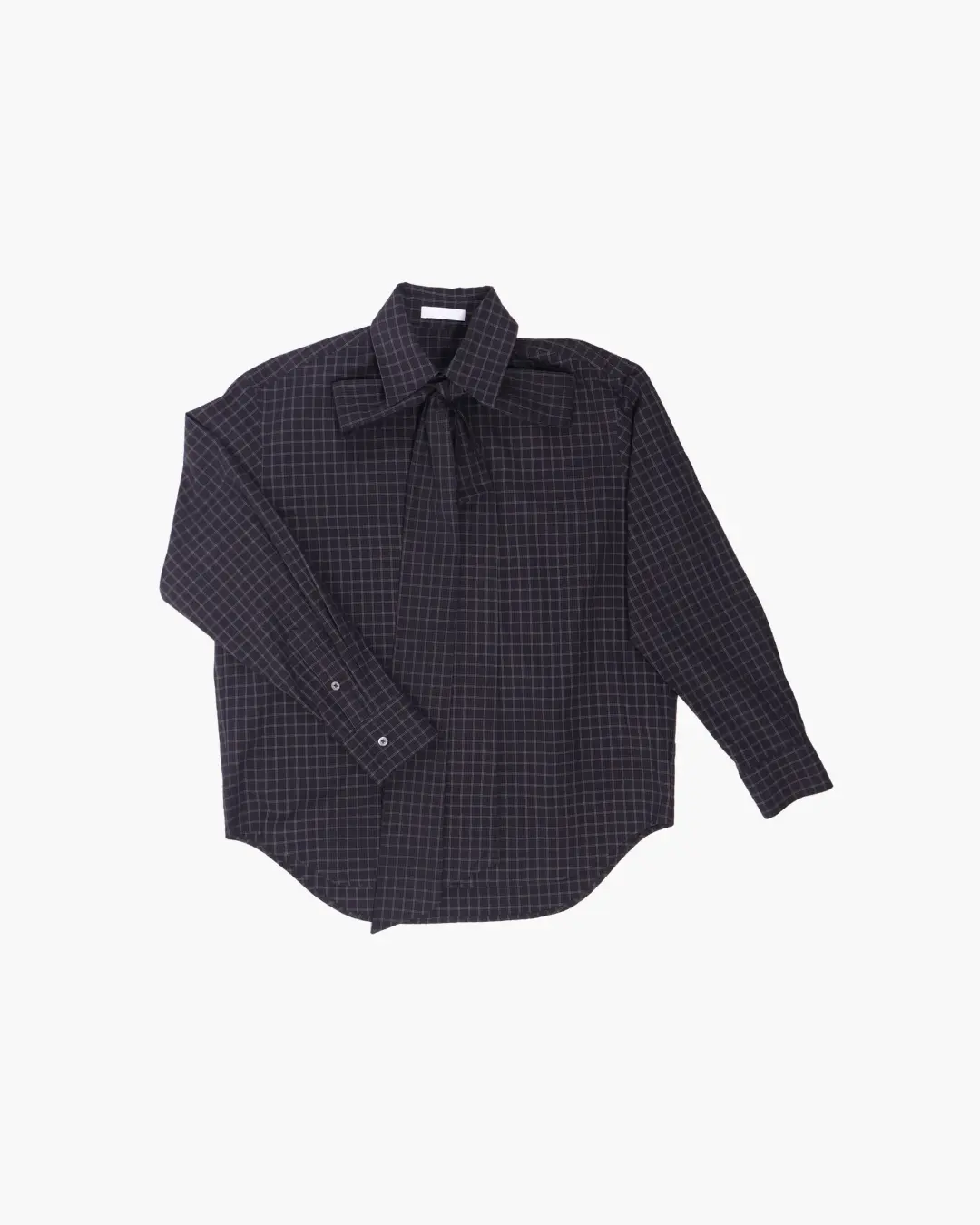 Commission / BANKER SHIRT / BLACK PLAID Commission - 601 | 京都ウィメンズセレクトショップ