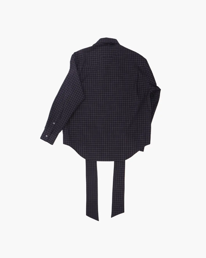 Commission / BANKER SHIRT / BLACK PLAID Commission - 601 | 京都ウィメンズセレクトショップ