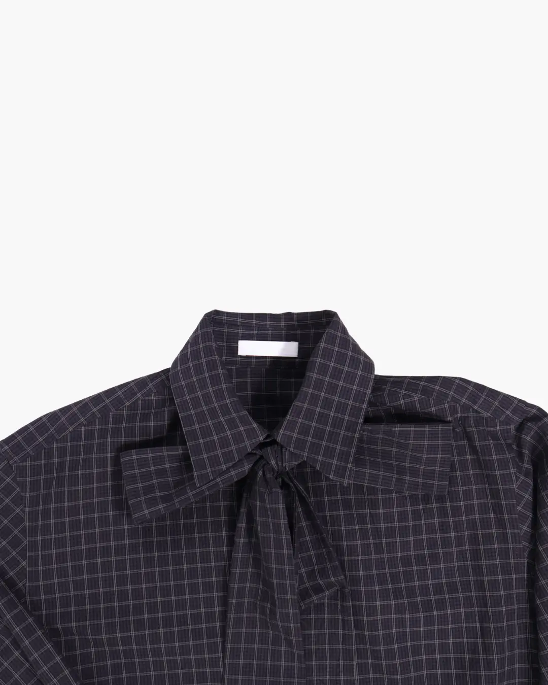 Commission / BANKER SHIRT / BLACK PLAID Commission - 601 | 京都ウィメンズセレクトショップ