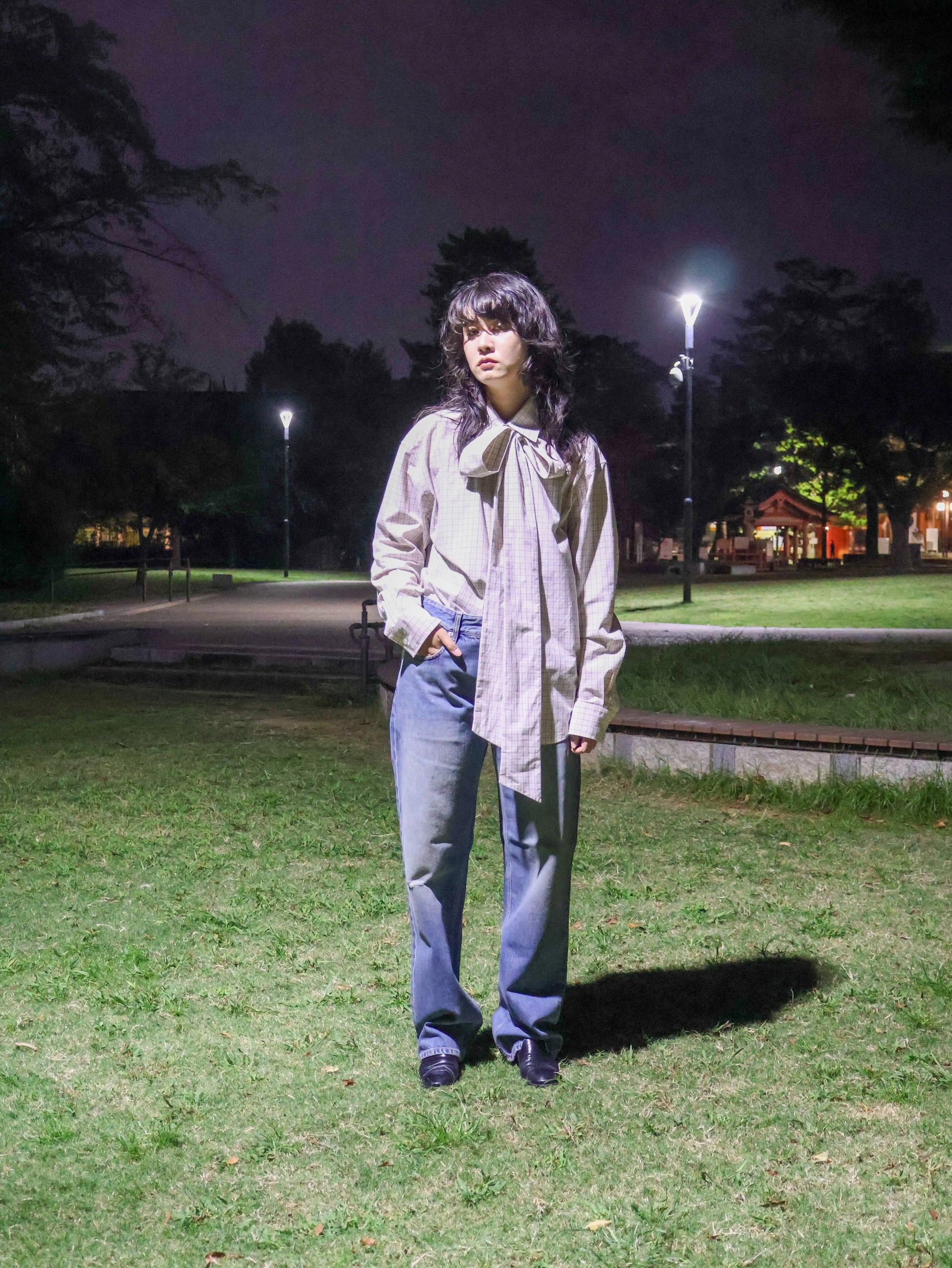 Commission / BANKER SHIRT / BEIGE PLAID Commission - 601 | 京都ウィメンズセレクトショップ