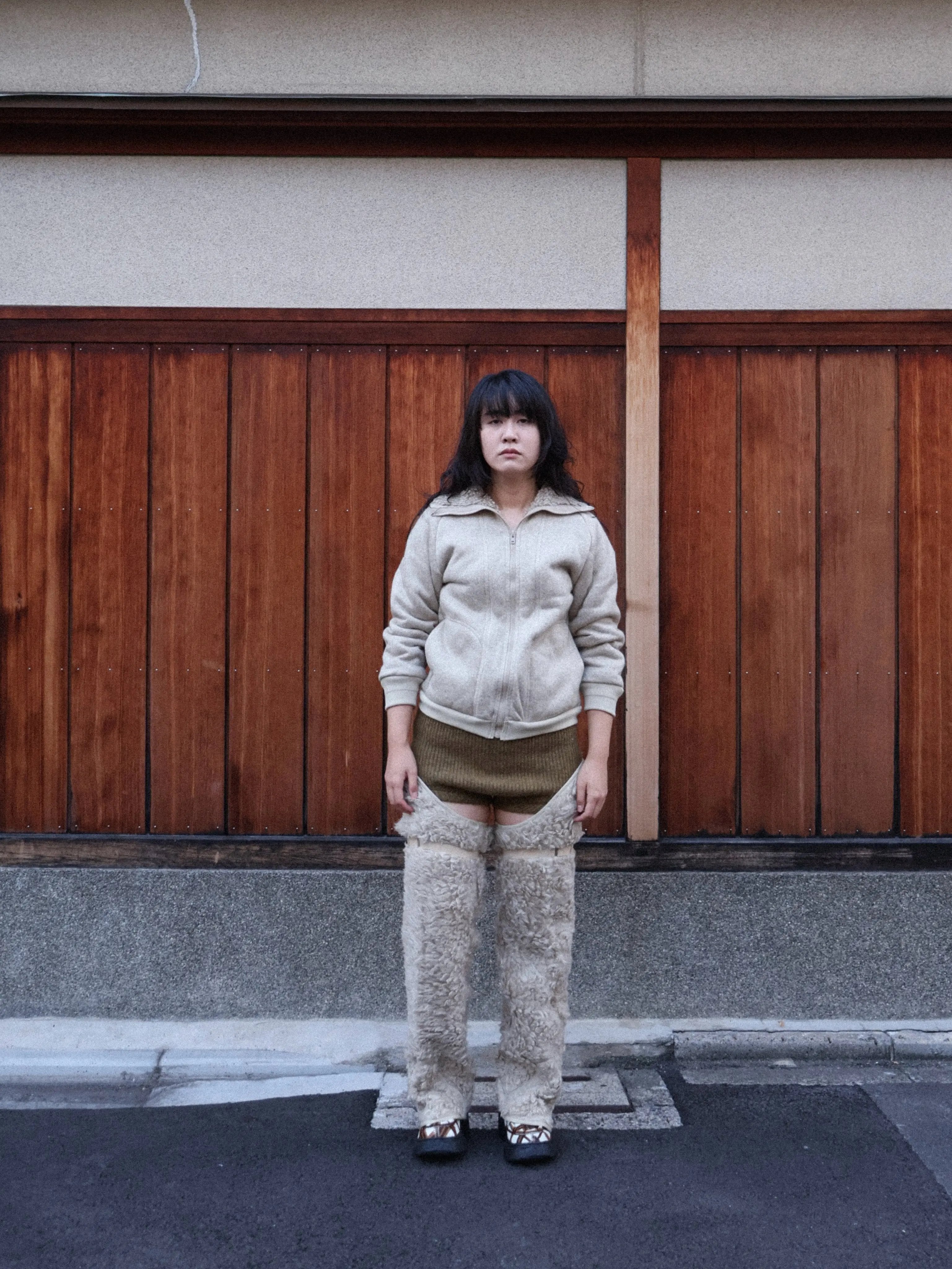 FUMIKA_UCHIDA ムートン　レッグカバー FUMIKA UCHIDA / BOA THIGH HIGH LEGCOVERS / NATURAL - 601 | – 601