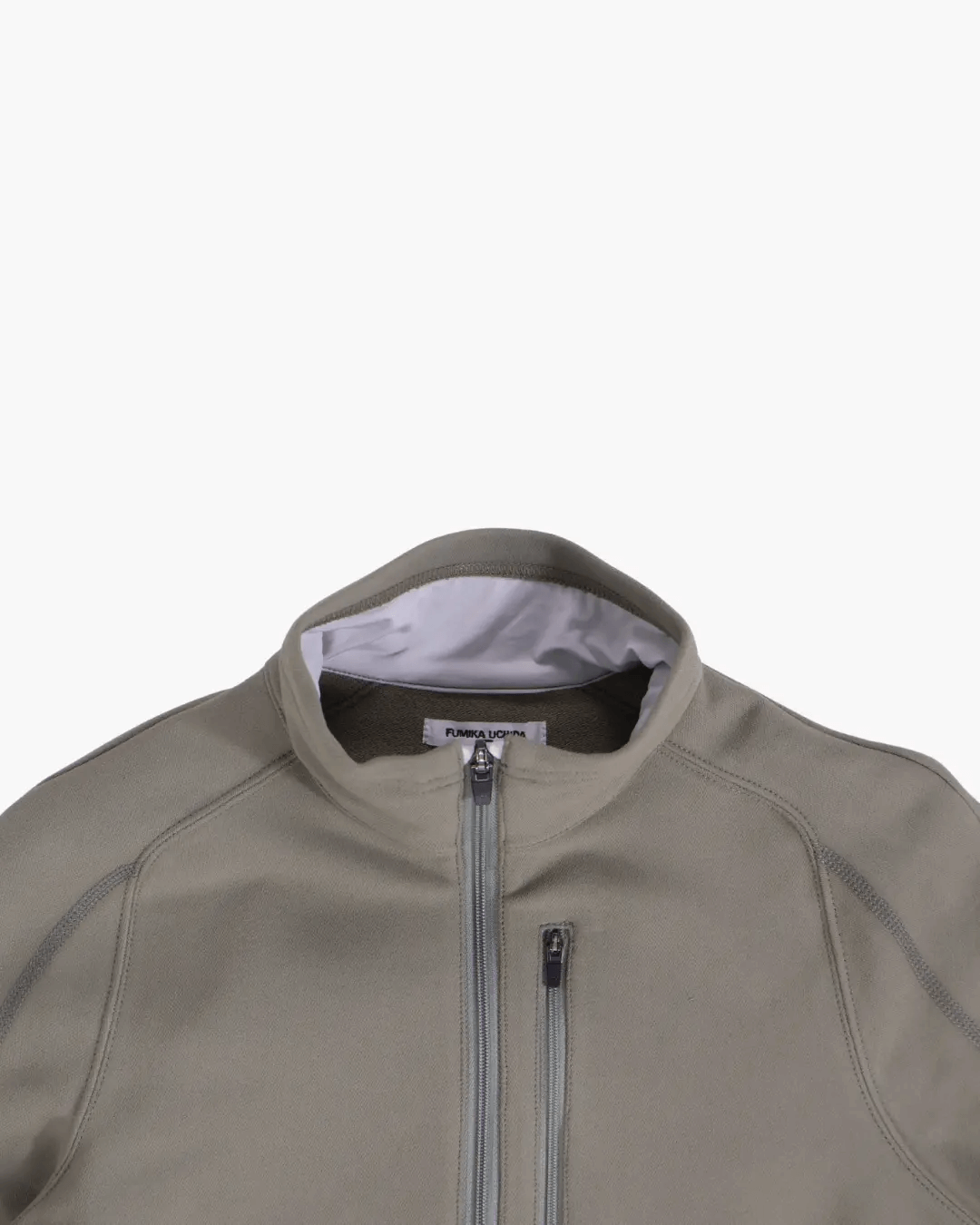 FUMIKA UCHIDA / FRENCH TERRY HALF-ZIP BODYSUIT / SAGE - 601 | 京都ウィメンズセレクトショップ