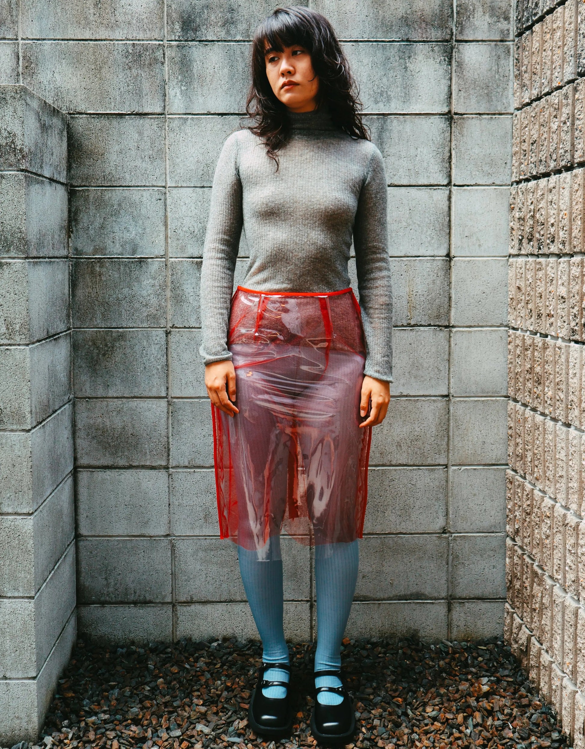 FUMIKA UCHIDA / GAUZE TTL-NECK SWEATER / LIGHT GREY FUMIKA UCHIDA - 601 | 京都ウィメンズセレクトショップ