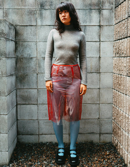 FUMIKA UCHIDA / GAUZE TTL-NECK SWEATER / LIGHT GREY FUMIKA UCHIDA - 601 | 京都ウィメンズセレクトショップ