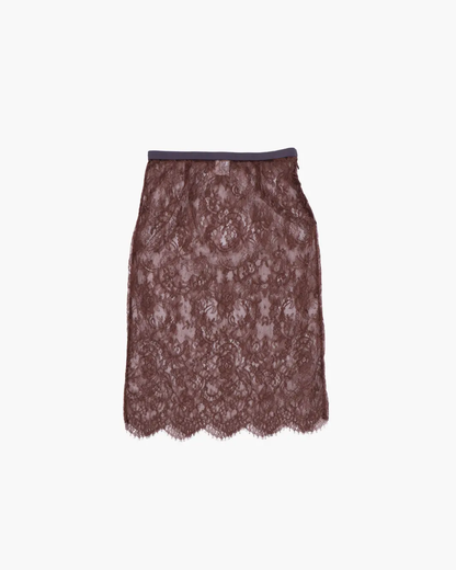 FUMIKA UCHIDA / LEAVER LACE SKIRT / BROWN FUMIKA UCHIDA - 601 | 京都ウィメンズセレクトショップ