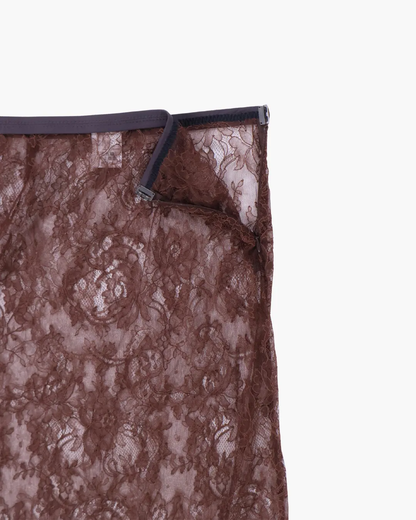 FUMIKA UCHIDA / LEAVER LACE SKIRT / BROWN – 601 | 京都ウィメンズ FUMIKA UCHIDA / LEAVER LACE SKIRT / BROWN – 601 | 京都ウィメンズ