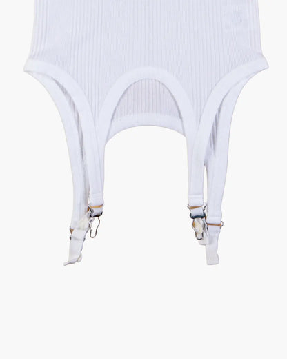 FUMIKA UCHIDA / NEEDLE DRAWING GARTER TANKTOP / WHITE FUMIKA UCHIDA 601 | オンラインストア