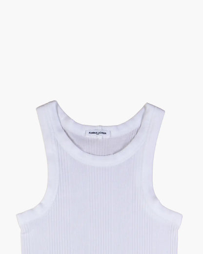 FUMIKA UCHIDA / NEEDLE DRAWING TANK TOP / WHITE FUMIKA UCHIDA 601 | オンラインストア