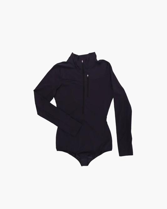 FUMIKA UCHIDA / NYRON JERSEY HALF-ZIP BODYSUIT / TAUPE FUMIKA UCHIDA - 601 | 京都ウィメンズセレクトショップ