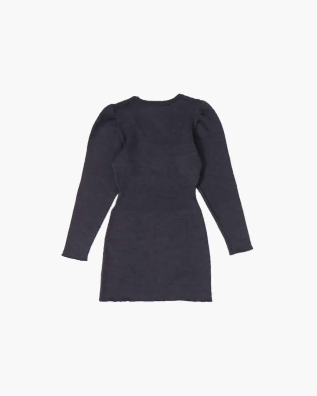 FUMIKA UCHIDA / RIB STITCH U-NECK UNDERWEAR / TOP CHARCOAL - 601 | 京都ウィメンズセレクトショップ