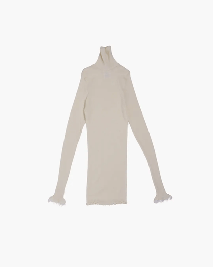 FUMIKA UCHIDA / RIB TTL-NECK SLEEVE UNDERWEAR / KINARI - 601 | 京都ウィメンズセレクトショップ