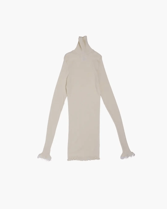 FUMIKA UCHIDA / RIB TTL-NECK SLEEVE UNDERWEAR / KINARI - 601 | 京都ウィメンズセレクトショップ