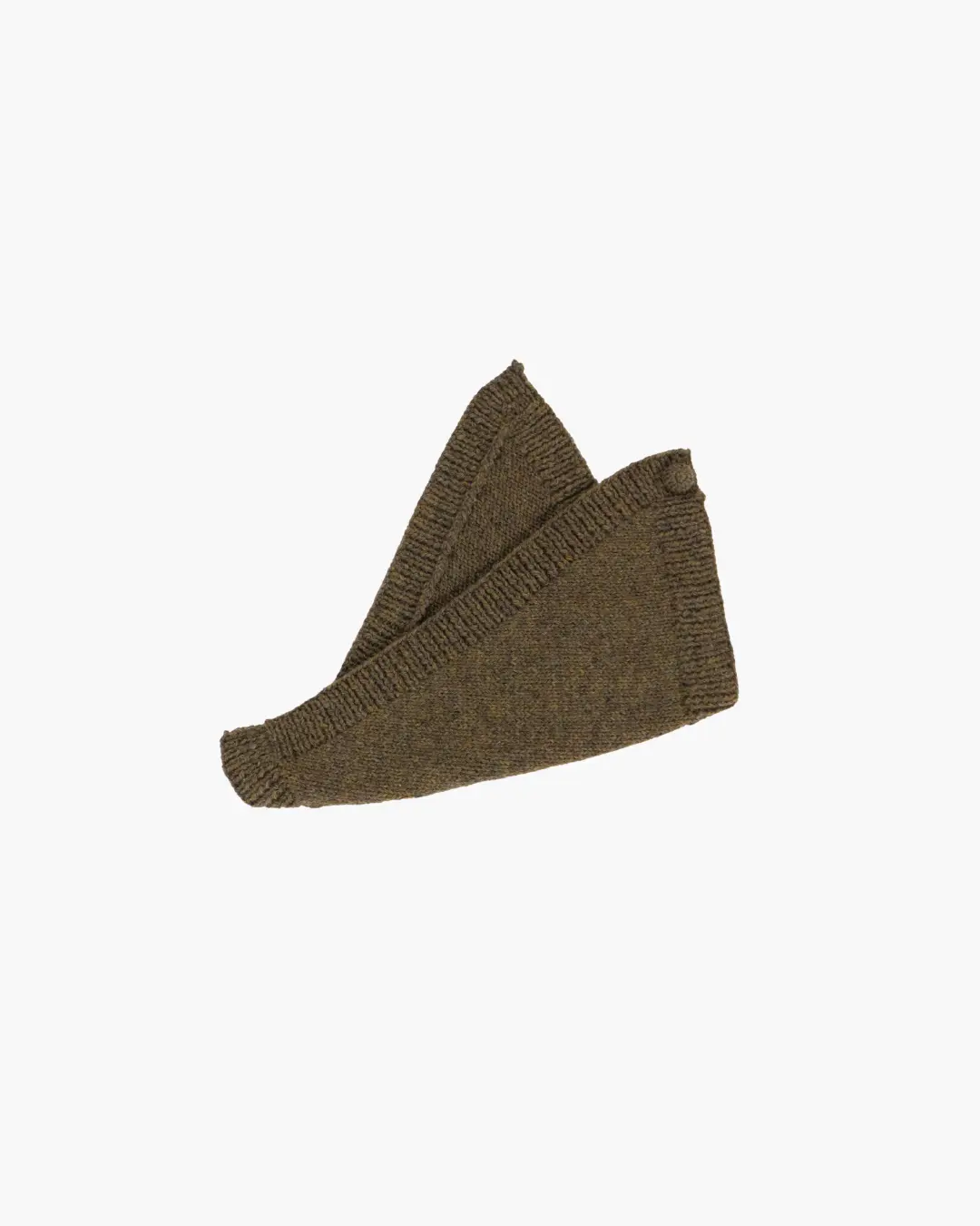 FUMIKA UCHIDA / SHETLAND HAND KNITTED KERCHIEF / TOP KHAKI FUMIKA UCHIDA - 601 | 京都ウィメンズセレクトショップ