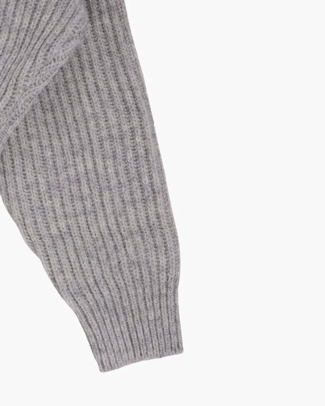 FUMIKA UCHIDA / SHETLAND RIB STITCH HOODED PULLOVER / TOP GREY - 601 | 京都ウィメンズセレクトショップ
