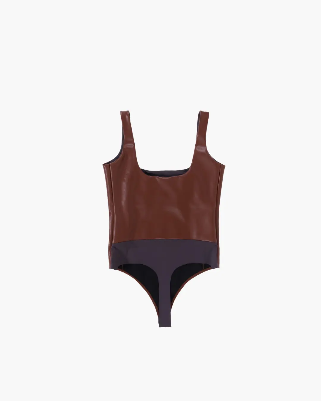 FUMIKA UCHIDA / STRETCH VEGAN LEATHER BODYSUIT / MID BROWN FUMIKA UCHIDA - 601 | 京都ウィメンズセレクトショップ