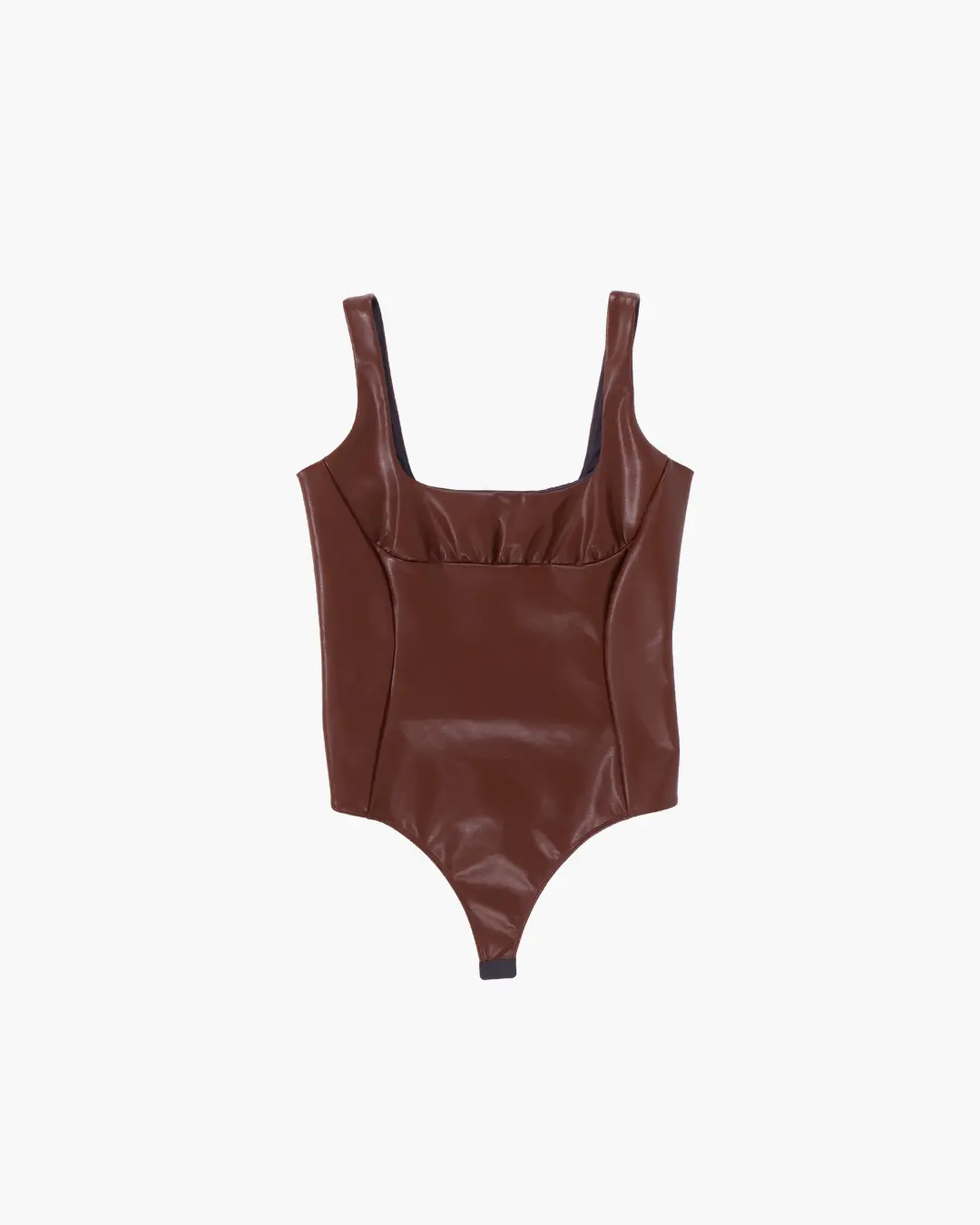 FUMIKA UCHIDA / STRETCH VEGAN LEATHER BODYSUIT / MID BROWN FUMIKA UCHIDA - 601 | 京都ウィメンズセレクトショップ