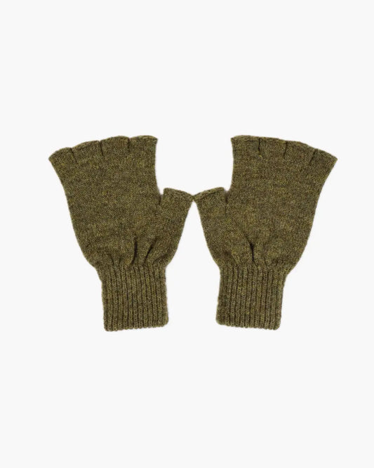 FUMIKA_UCHIDA / SHETLAND FINGERLESS GLOVES / KHAKI FUMIKA_UCHIDA 601 | オンラインストア