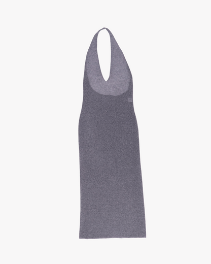 FUMIKA UCHIDA / GAUZE HALTER-NECK LONG DRESS / LIGHT GREY 601 | 京都ウィメンズセレクトショップ 601 | オンラインストア