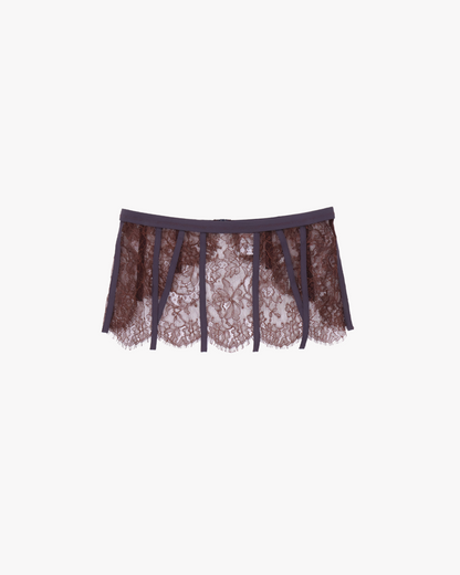 FUMIKA UCHIDA / LEAVER LACE GARTER / BROWN FUMIKA UCHIDA 601 | オンラインストア