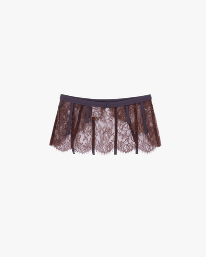 FUMIKA UCHIDA / LEAVER LACE GARTER / BROWN FUMIKA UCHIDA 601 | オンラインストア