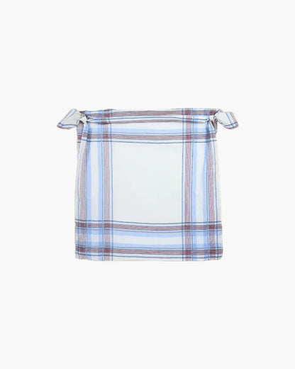 FUMIKA UCHIDA / HANDKERCHIEF PULLOVER TOP / SAX PLAID – 601 | 京都 FUMIKA UCHIDA / HANDKERCHIEF PULLOVER TOP / SAX PLAID – 601 | 京都