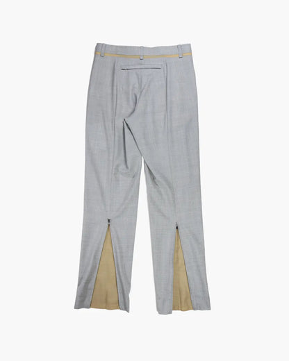 FUMIKA UCHIDA / ZIPPED HEM SLACKS / LIGHT GREY – 601 | 京都 FUMIKA UCHIDA / ZIPPED HEM SLACKS / LIGHT GREY – 601 | 京都