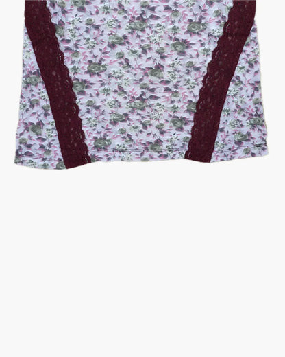 FUMIKA UCHIDA / FLOWER PRINTED SLEEVELESS TOP / BORDEAUX – 601 FUMIKA UCHIDA / FLOWER PRINTED SLEEVELESS TOP / BORDEAUX – 601