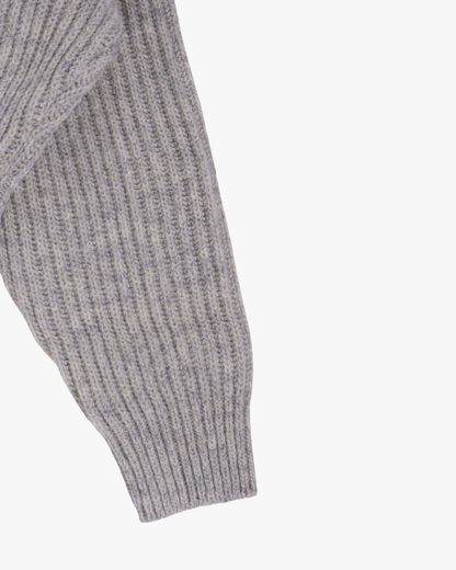 FUMIKA UCHIDA / SHETLAND RIB STITCH HOODED PULLOVER / TOP GREY FUMIKA UCHIDA - 601 | 京都ウィメンズセレクトショップ