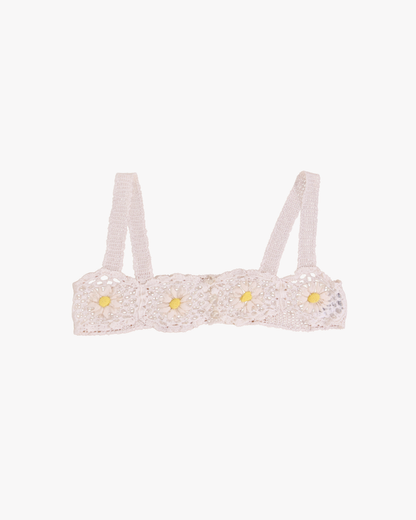 FUMIKA UCHIDA / HAND CROCHET BRA / OFFWHITE