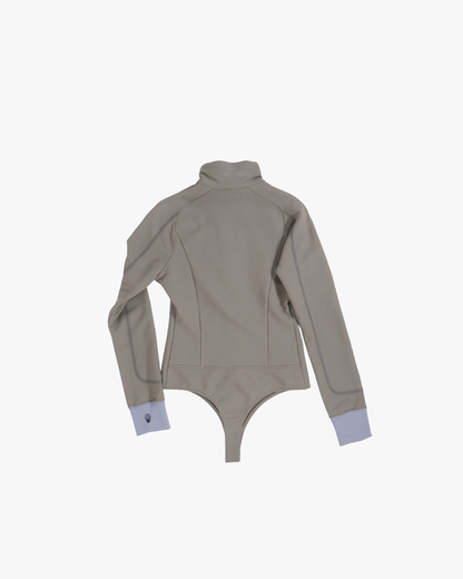 FUMIKA UCHIDA / FRENCH TERRY HALF-ZIP BODYSUIT / SAGE FUMIKA UCHIDA - 601 | 京都ウィメンズセレクトショップ
