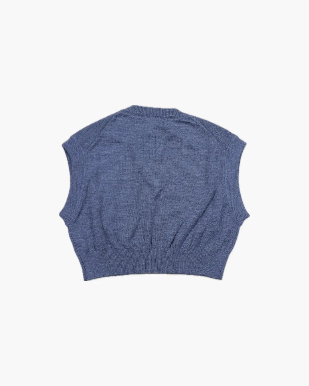 フミカウチダ ベスト FUMIKA UCHIDA / KNITTED V-NECK VEST / CHARCOAL GREY - 601