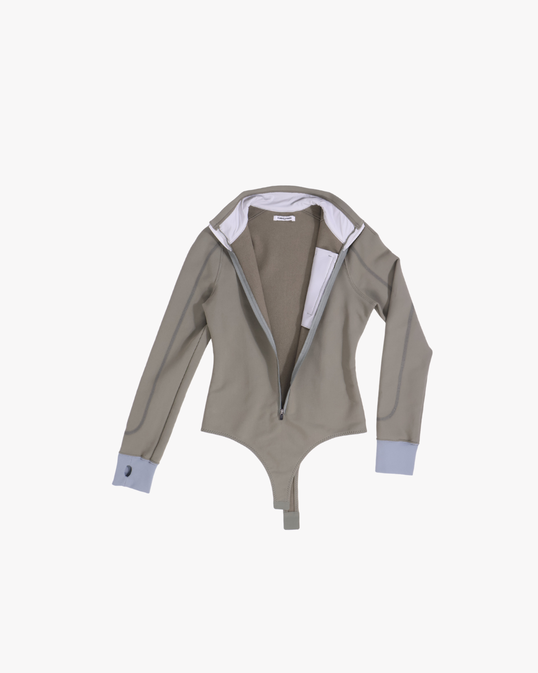 FUMIKA UCHIDA / FRENCH TERRY HALF-ZIP BODYSUIT / SAGE FUMIKA UCHIDA - 601 | 京都ウィメンズセレクトショップ