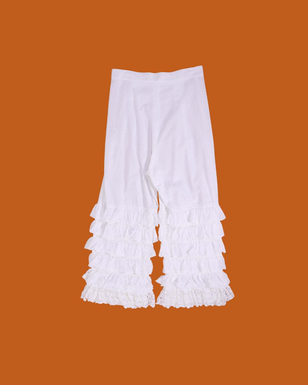 FUMIKA UCHIDA / LAWN TIERED PANTS / OFFWHITE