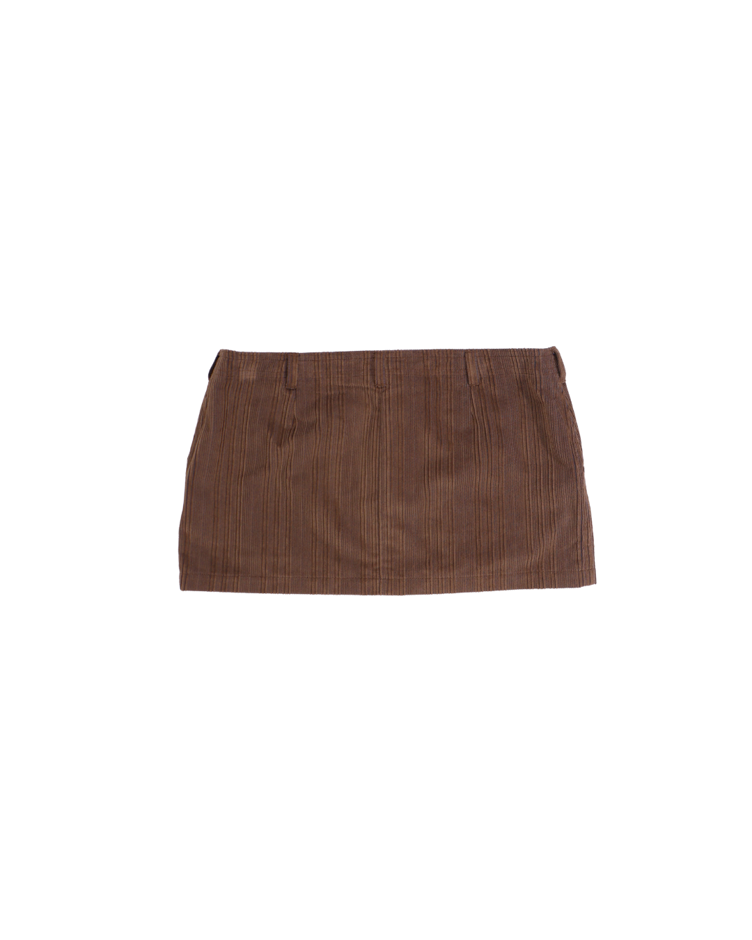 FUMIKA UCHIDA / CORD LOW-WAIST MINI SKIRT / FADE BROWN