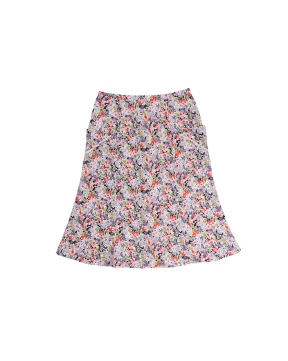 FUMIKA UCHIDA / FLORAL VOILE BUTTON DOWN MIDI SKIRT / FLORAL