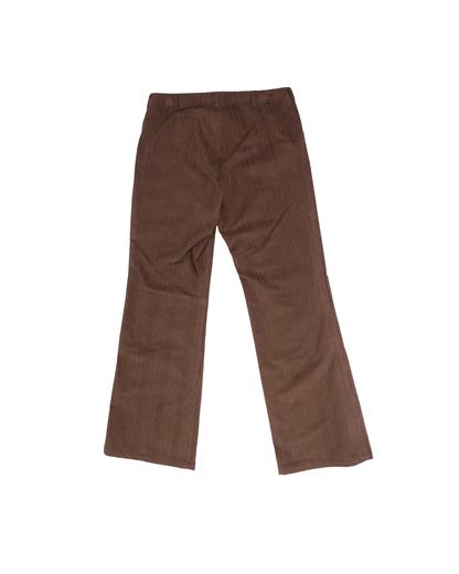FUMIKA UCHIDA / CORD LOW-WAIST TROUSERS / FADE BROWN
