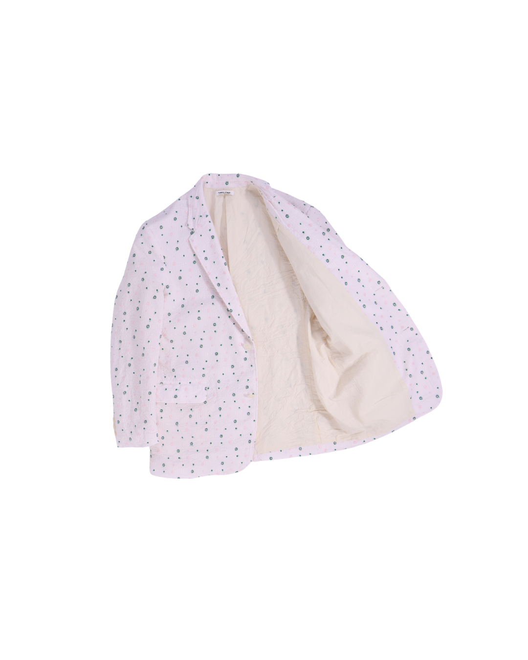 FUMIKA UCHIDA / SEERSUCKER NOTCHED LAPEL SINGLE JACKET / POWDER PINK