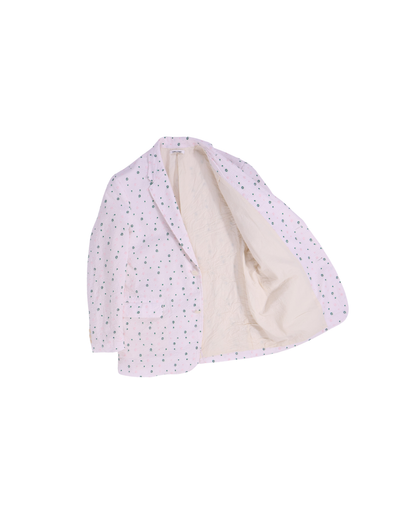 FUMIKA UCHIDA / SEERSUCKER NOTCHED LAPEL SINGLE JACKET / POWDER PINK
