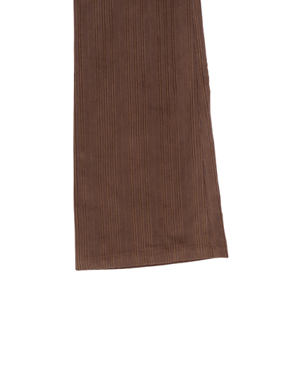 FUMIKA UCHIDA / CORD LOW-WAIST TROUSERS / FADE BROWN