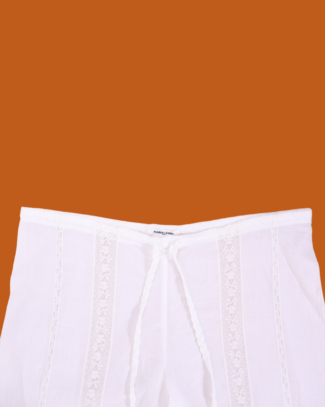 FUMIKA UCHIDA / KHADI CROPPED PANTS / OFFWHITE