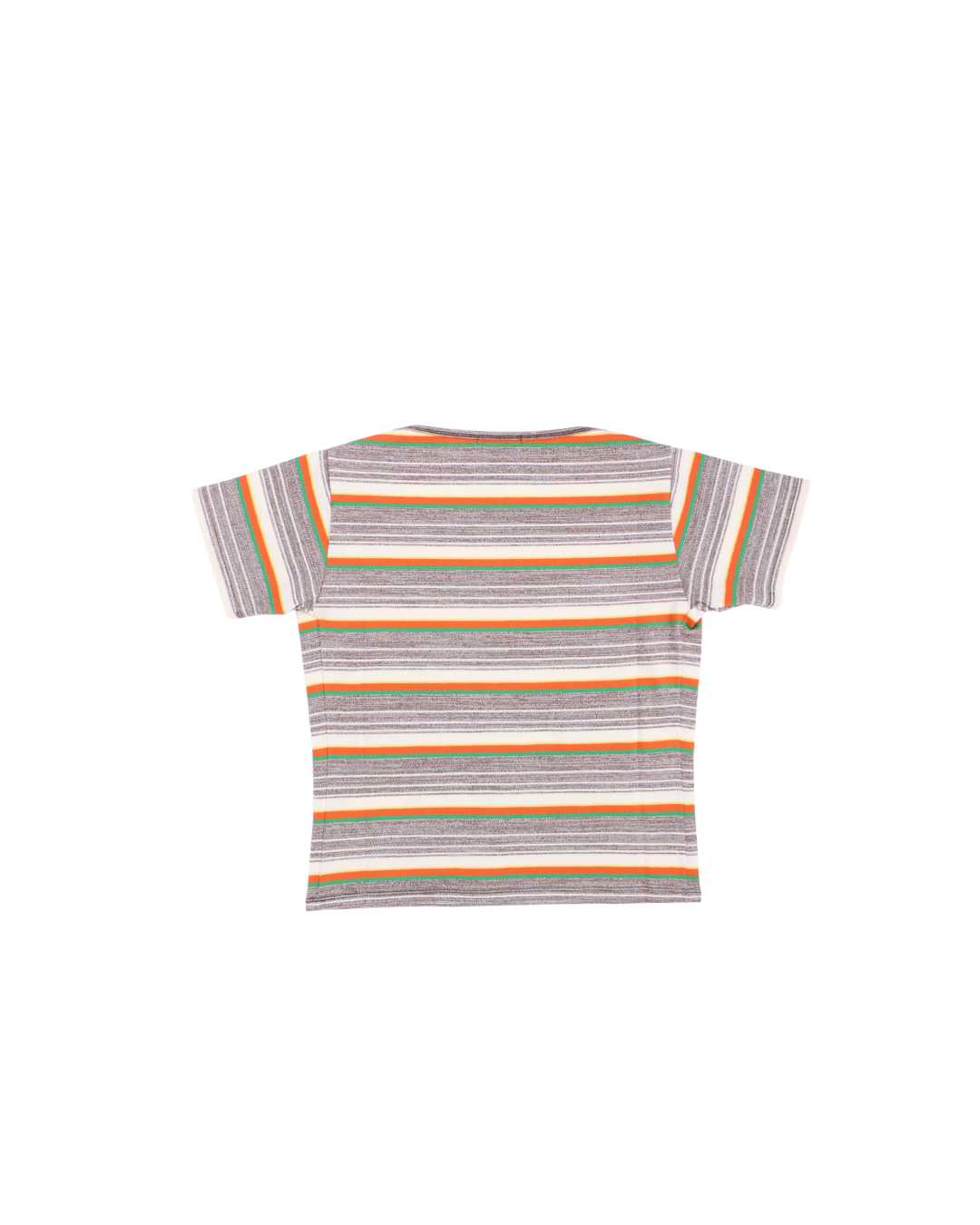 FUMIKA UCHIDA / GRANDRELLE MULTI STRIPE T-SHIRT / BROWN