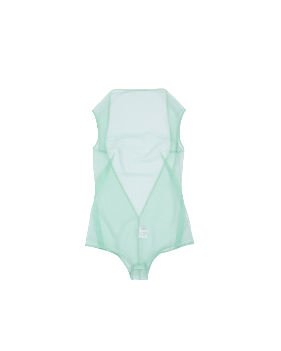 FUMIKA UCHIDA / SHEER BACK OPEN BODYSUIT / PEPPERMINT