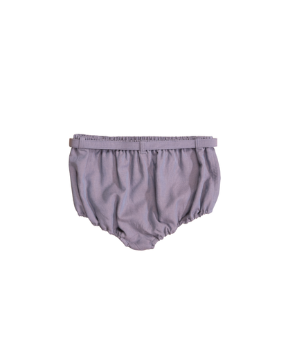 FUMIKA UCHIDA / CHAMBRAY SHORTS / MAUVE GREY