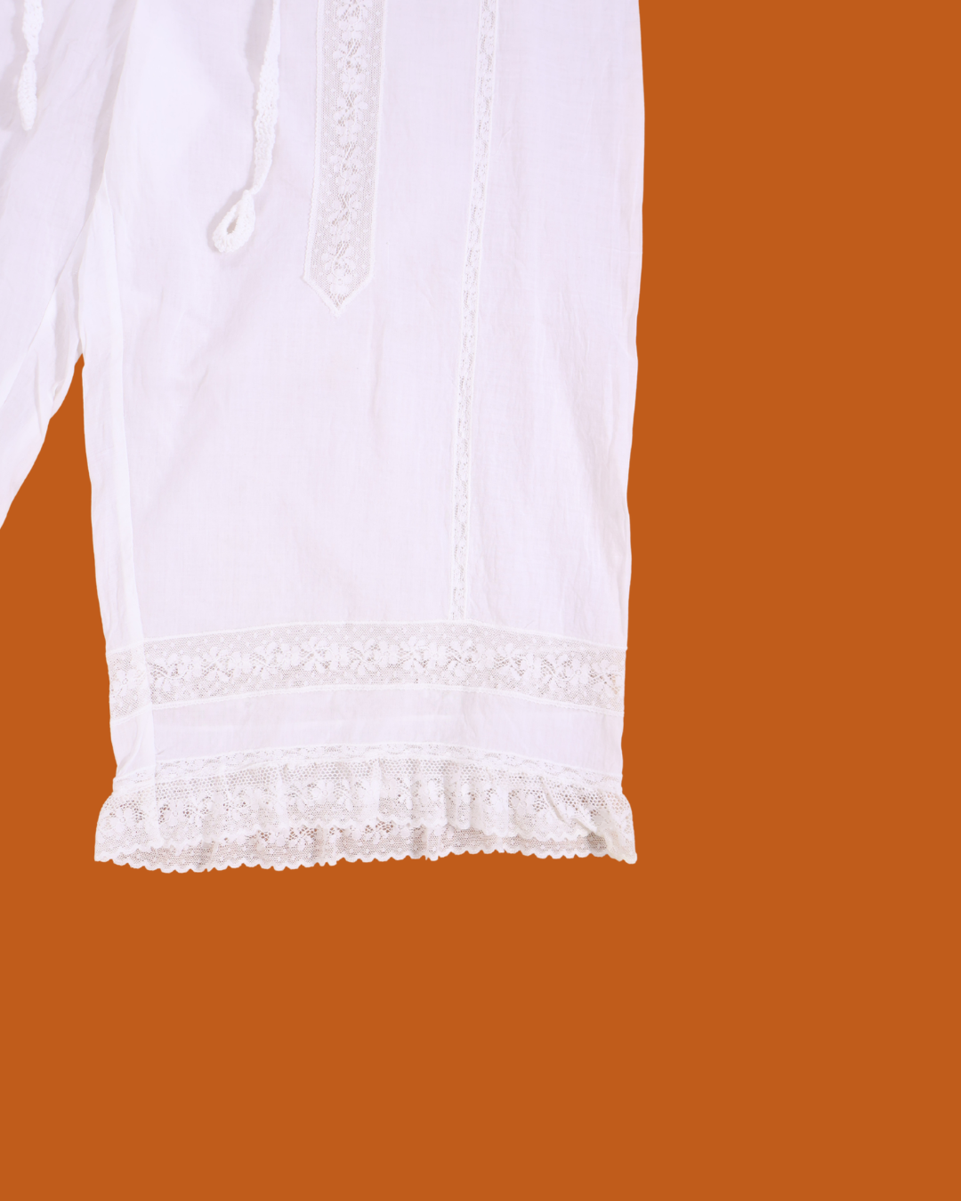 FUMIKA UCHIDA / KHADI CROPPED PANTS / OFFWHITE
